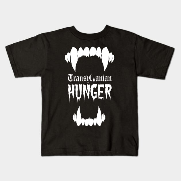 Transylvanian Hunger Kids T-Shirt by wildsidecomix